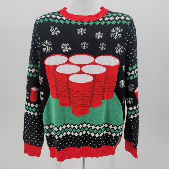 Tipsy Elves Other - Tipsy Elves Flippy Cup Knit Ugly Christmas Sweater
